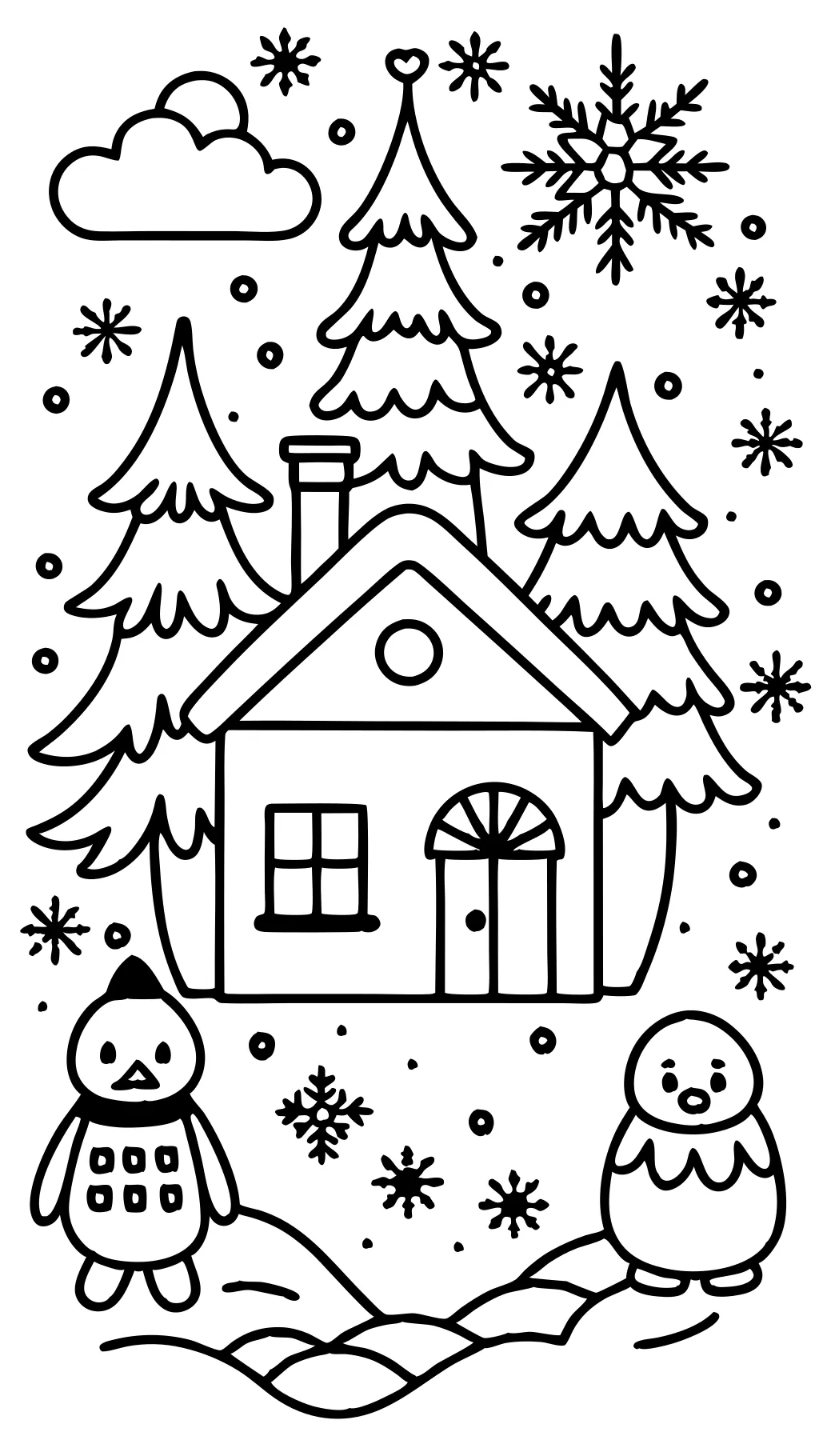 frosty coloring pages